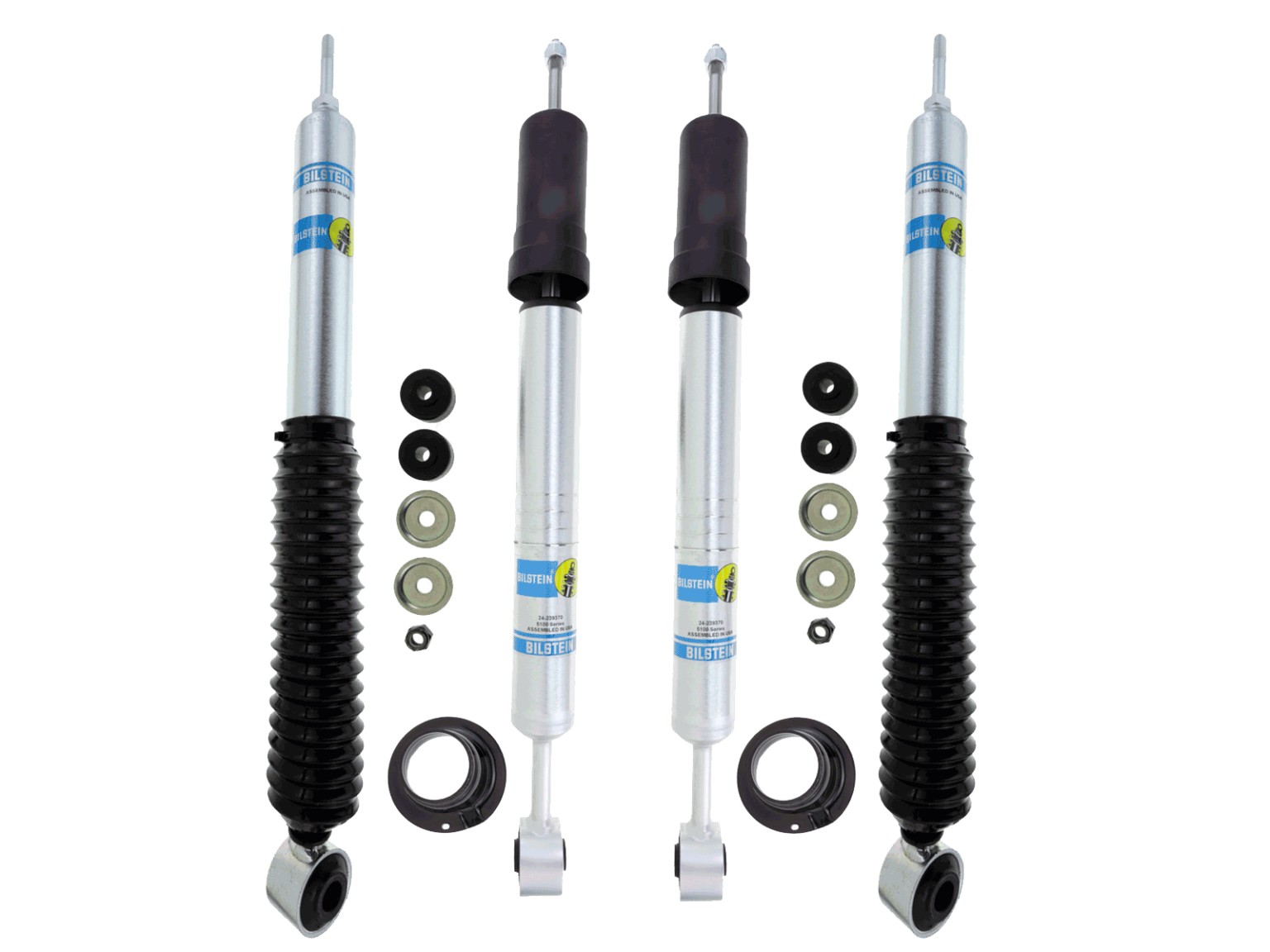 Bilstein Height adjustable front and matching 5100 Rear shocks