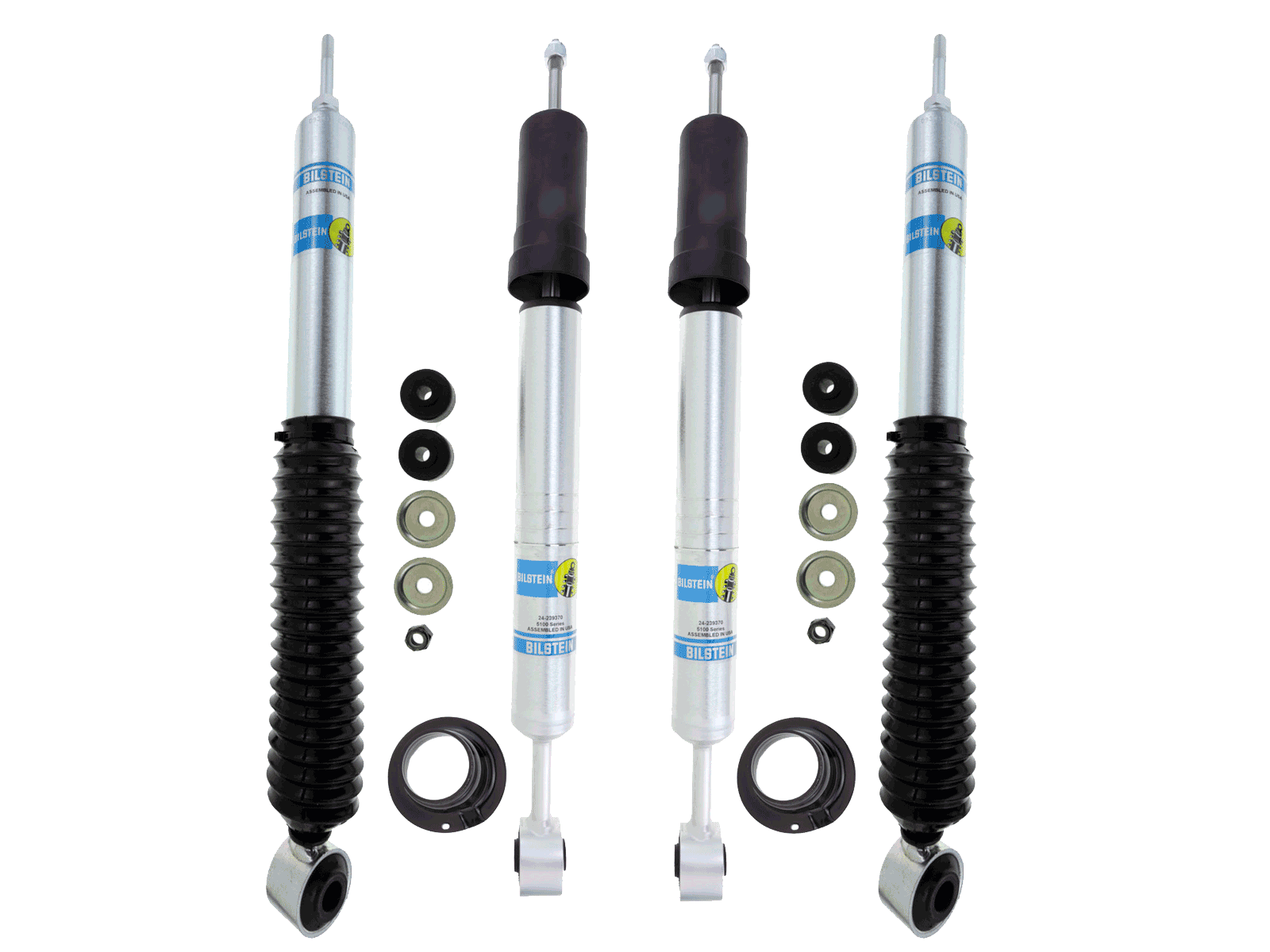 Bilstein Height adjustable front and matching 5100 Rear shocks