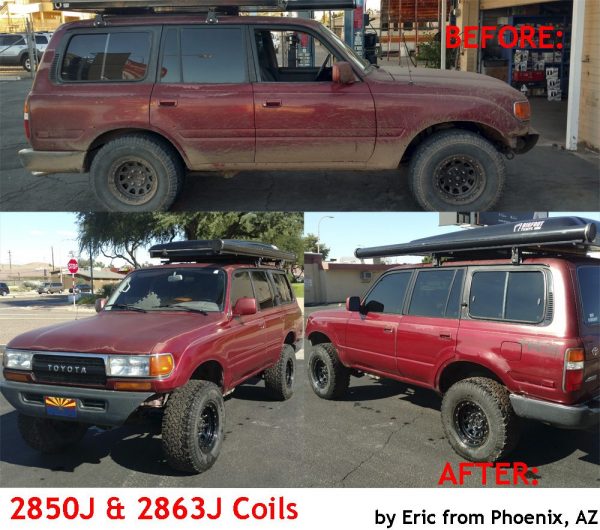 OME coil springs for 80 Series Toyota Land Cruiser