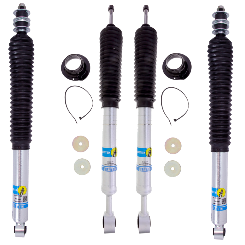 Bilstein 5100 0.872.28" adjustable front 01" rear lift shocks for