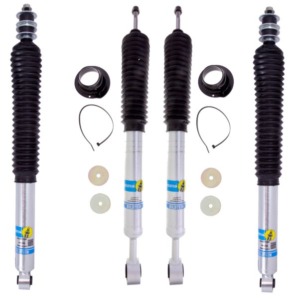 Bilstein 5100 0.87-2.28" adjustable front 0-1" rear lift shocks for 2007-2021 Toyota Tundra