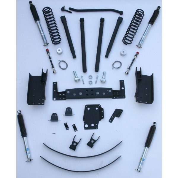 RCD 4″ inch Long Arm Suspension system / Lift Kit with Bilstein 5100 for Jeep Cherokee XJ 1984-2001