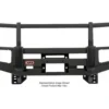 Black Nissan Titan Deluxe Bull Bar Winch Mount Bumper 04-10 a