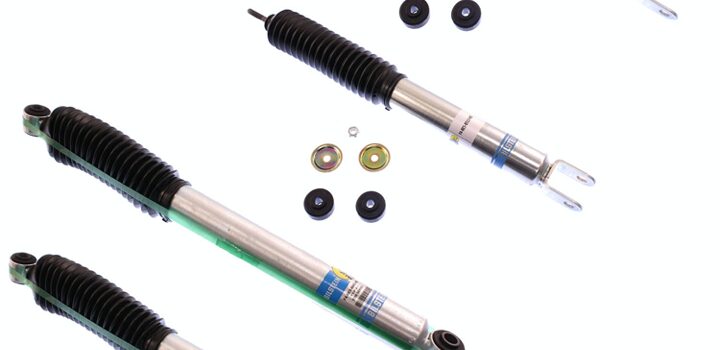 00-'06 Chevy/GMC Avalanche 2WD Bilstein 5100 4" Front & 3" Rear Lift Shocks-24-185950-24-185783