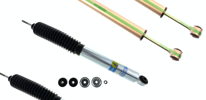 03-'09 Hummer H2 4WD Bilstein 5100 6" Front & 5" Rear Lift Shocks-24-187206-33-187228