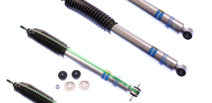 93-98 JEEP Grand Cherokee (ZJ) 4WD Bilstein 5100 3.5-4" Front & Rear Lift Shocks-24-188197-24-186223