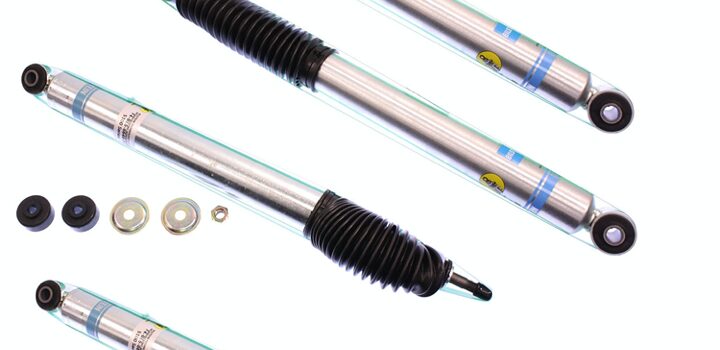 94-'01 Dodge Ram 1500 4WD Bilstein 5100 5-6" Front & 4" Rear Lift Shocks-24-066464-24-191203