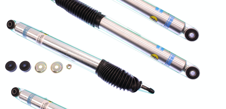 94-'02 Dodge Ram 2500 4WD Bilstein 5100 4" Front & 2" Rear Lift Shocks-24-066464-24-191203