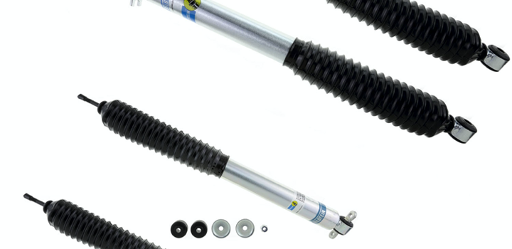 96-'06 JEEP Wrangler (TJ) 4WD Bilstein 5100 3.5-4" Front & Rear Lift Shocks-24-185929-33-185934