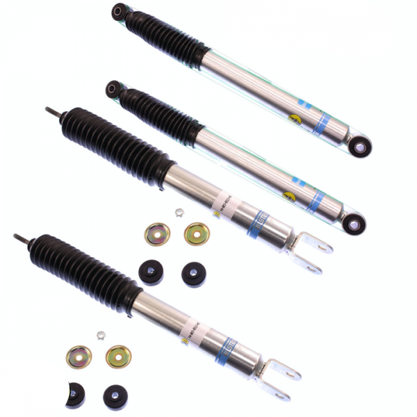 99-'06 Chevy / GMC Sierra 1500 4WD Bilstein 5100 4" Front & 2" Rear Lift Shocks-24-185950-24-191203