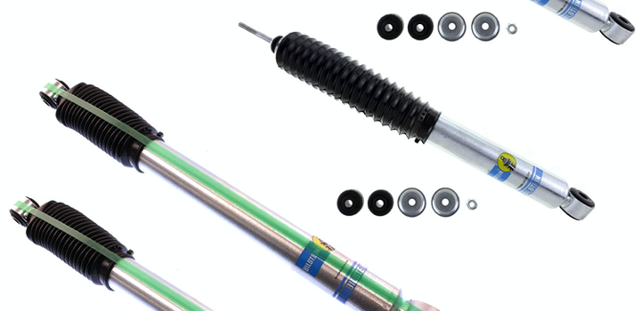 99-'10 Chevy / GMC Sierra 2500 4WD Bilstein 5100 6" Front & 4" Rear Lift Shocks-24-187183-24-186636