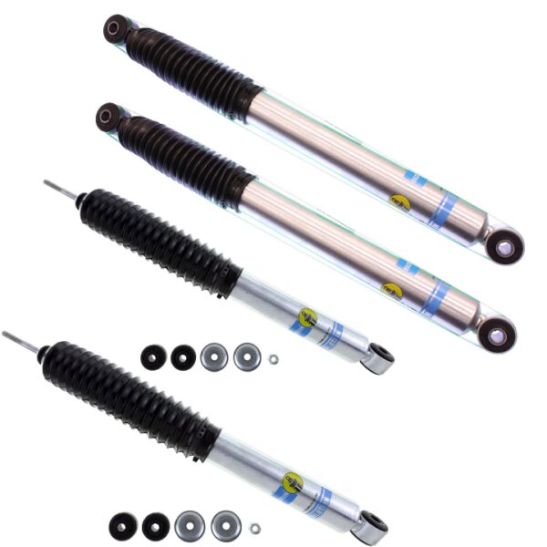 99-'10 Chevy/GMC Sierra 3500HD 4WD Bilstein 5100 4" Front & 2" Rear Lift Shocks-24-187183-24-191203