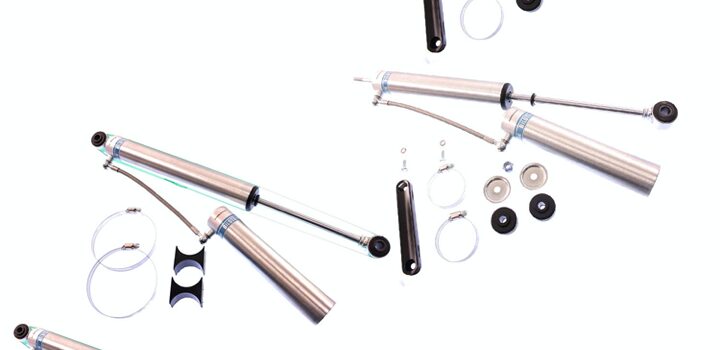 99-'10 Silverado 3500HD 2WD Bilstein 5160 4" Front & 2" Rear Lift Shocks-25-187687-25-187625