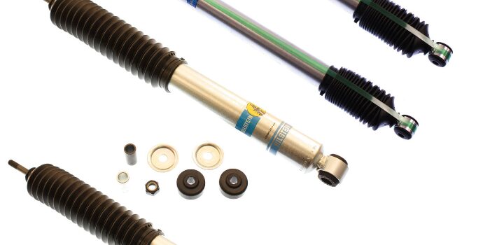99-'14 Ford F350 2WD Bilstein 5100 6" Front & 2-4" Rear Lift Shocks-24-065283-24-062466