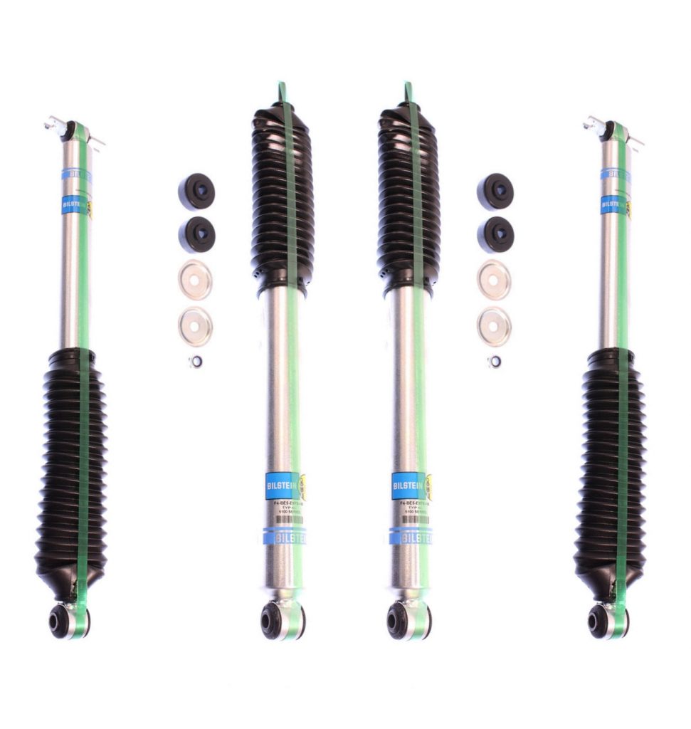 Bilstein 5100 1.53" Front 2" Rear Lift Shocks 20072018 Jeep Wrangler JK