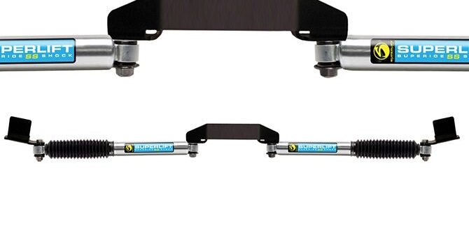 SuperLift Dual Steering Stabilizer Kit by Bilstein for 2005-2015 Ford F250-350 4WD 92730