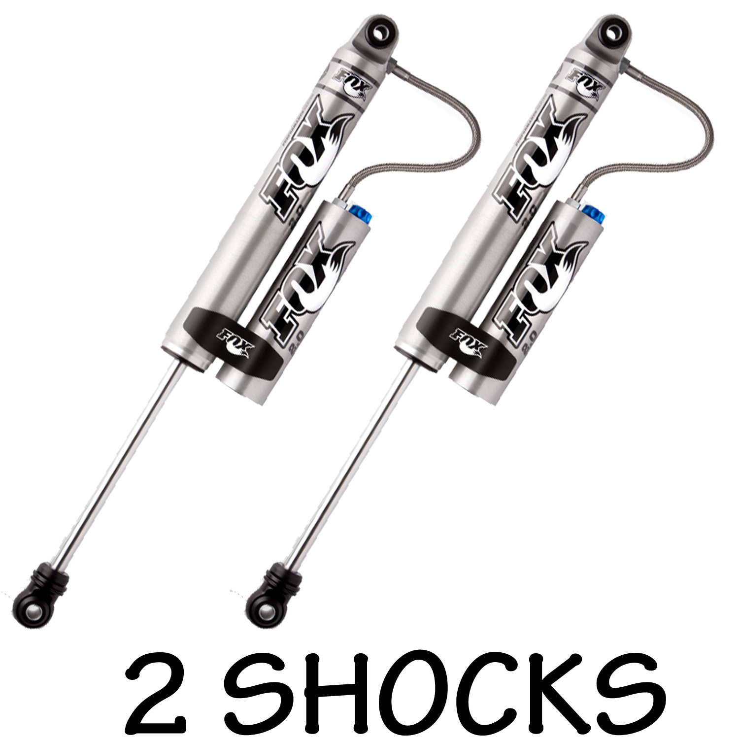 Fox Reservoir Adjustable 01.5" Front Lift Shocks for 8401 Jeep