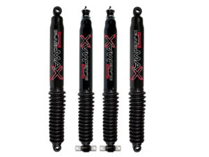 2003-2010 Dodge Ram 2500 2WD 1-2.5 Front 0-1 Rear Lift Skyjacker Black MAX Shocks