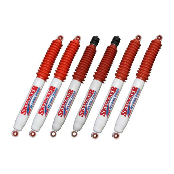 94-01 Dodge Ram 1500 4WD 2-3" Quad Front and 1-5" Rear Lift Skyjacker Shocks