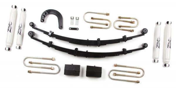 Zone Offroad 4" Leaf Springs Lift Kit 1973-1987 Chevy/GMC Pickup & SUV 3/4 ton