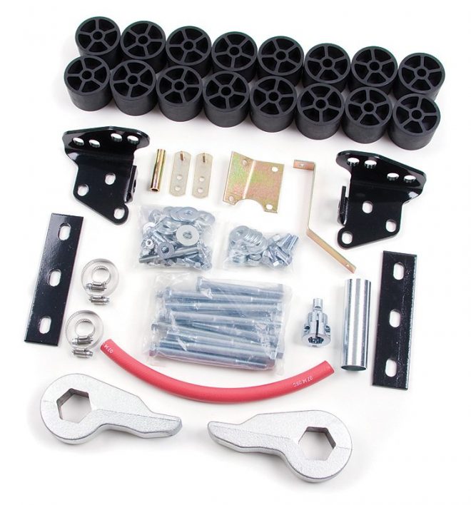 Zone Offroad 4" Torsion Bar Keys and Body Leveling Kit for 19972003