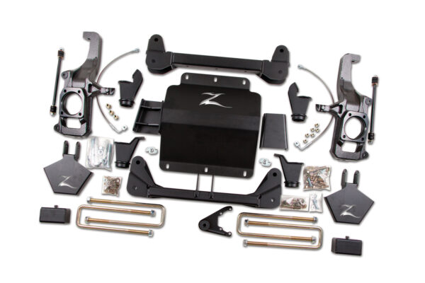 Zone Offroad 5" Knuckle and Bracket Kit Lift Kit 2011-2019 Silverado/Sierra 2500HD/3500HD