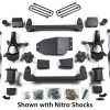 Zone Offroad 6.5" Strut Spacer Lift System Lift Kit 2007-2013 Silverado/Sierra 1500 4WD