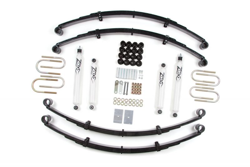 Zone Offroad 2" Leaf Springs Lift Kit 19871995 Jeep Wrangler YJ