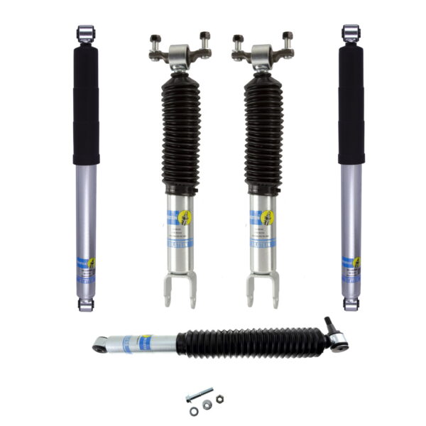 Bilstein 5100 0-1.5 Front, 0-1 Rear Lift Shocks + Stabilizer Kit for 2011-2023 Chevy-GMC Sierra-Silverado 2500-3500HD