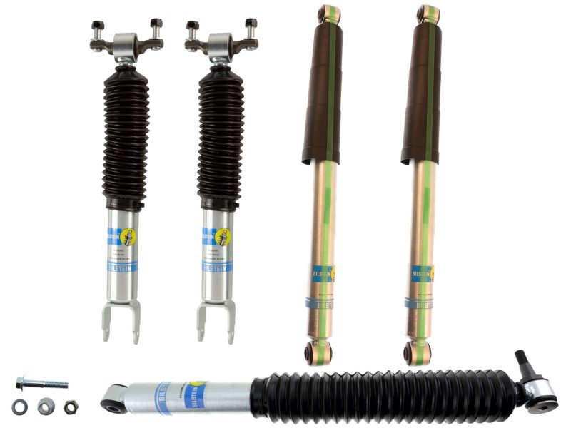 Bilstein 5100 01.5" Front, 01" Rear Lift Shocks + Stabilizer Kit for