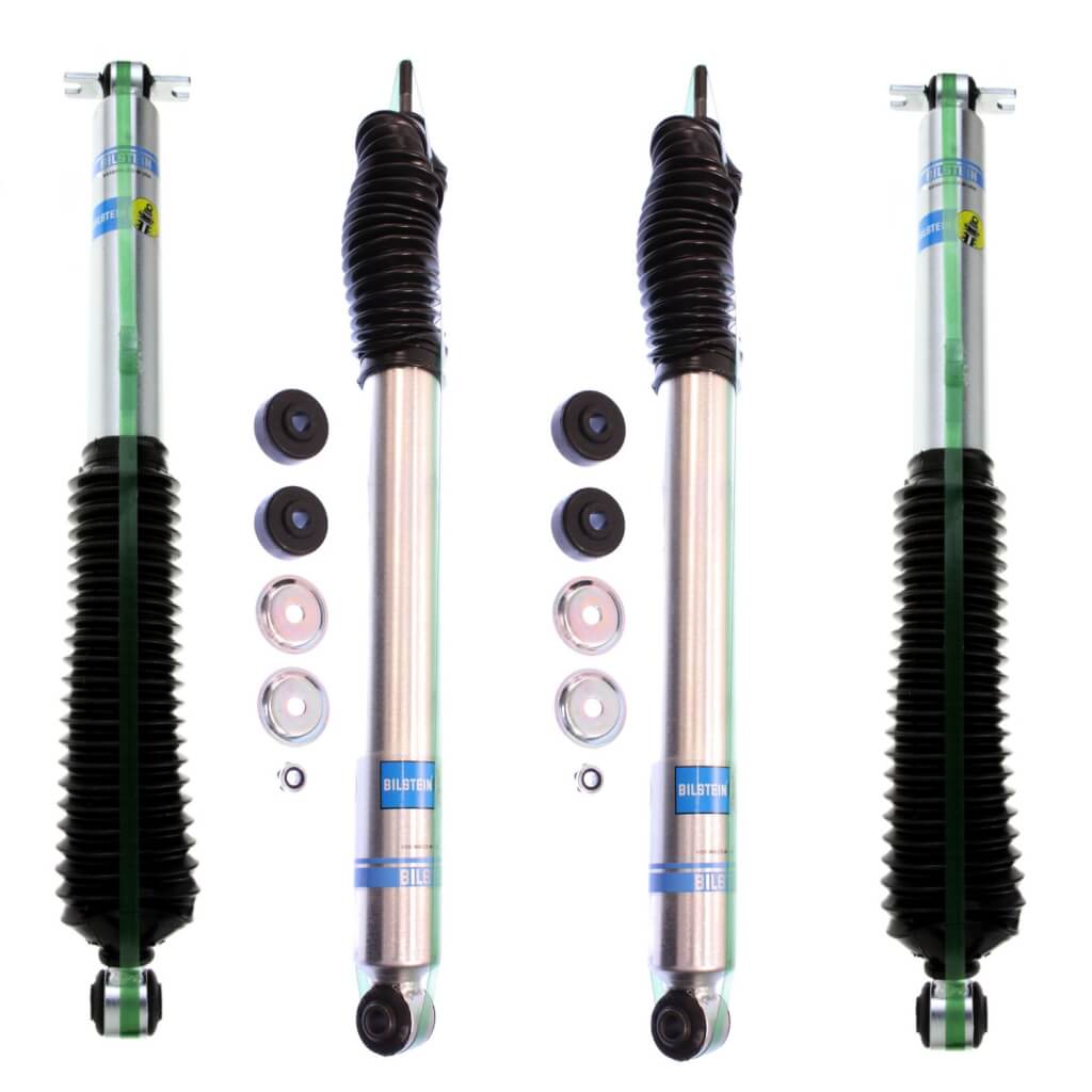 Jk Bilstein B8 5100 Kit 2 Rear Shocks For 2007-2018 Jeep Wrangler 4WD 4 inch Lift Ride Monotube Gas Charged Series Replacement Shock Absorbers 