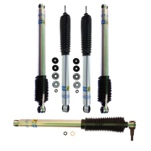 Bilstein 5100 4" Front and 2-4" Rear Lift Shocks +Stabilizer for 08-16 Ford F-250/F-350 Super Duty 4WD