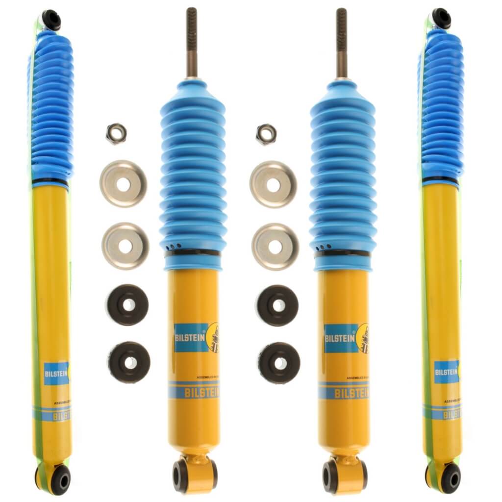Bilstein B6 4600 Kit 2 Rear Shocks For Ford F-350 Super Duty Lariat 1999-2014 Ride Monotube Gas Charged Series Replacement Shock Absorbers 