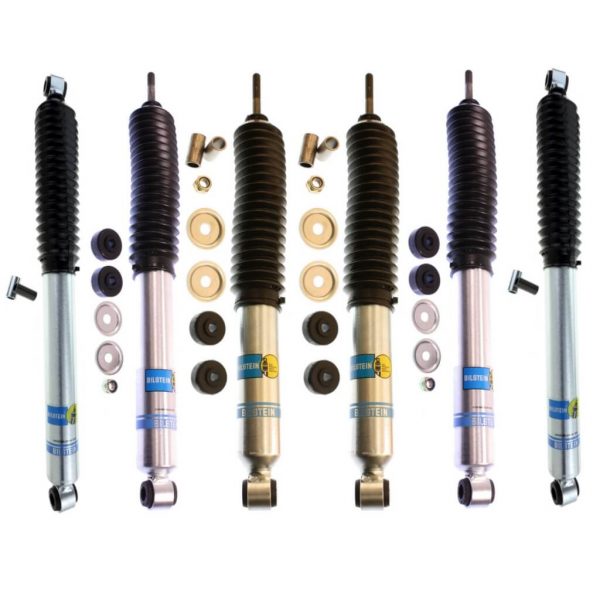 Bilstein 5100 4" Quad Front & 2-4" Rear Lift Shocks for 80-'96 FORD Bronco 2WD/4WD