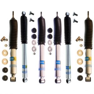 Bilstein 5100 4" Lift Quad Front and Rear shocks for 80-96 Ford F-150 4WD