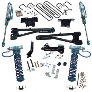 SuperLift 4" KING Edition Radius Arm Lift Kit For 2017-2021 Ford F-250 Super Duty 4WD - with KING Front Coilovers and KING Reservoir Rear Shocks