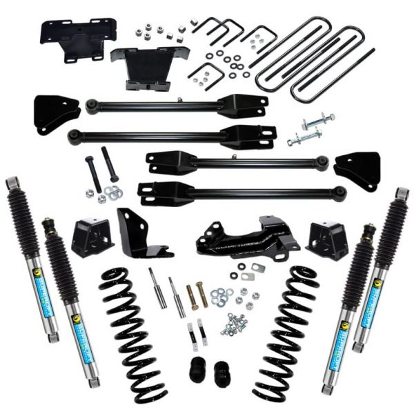 SuperLift 4" Lift Kit For 2005-2007 Ford F-250 and F-350 Super Duty 4WD - Diesel Engine - with a 4-Link Conversion and Bilstein Shocks