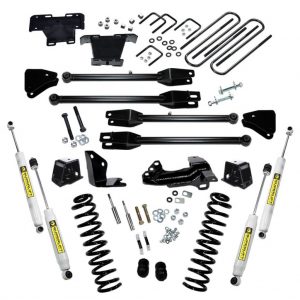 SuperLift 4" Lift Kit For 2005-2007 Ford F-250 and F-350 Super Duty 4WD - Diesel Engine - with a 4-Link Conversion and Superide Shocks