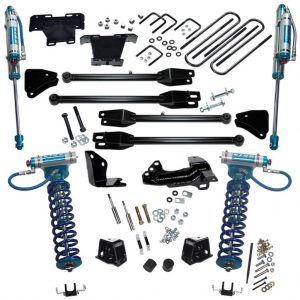 SuperLift 4" Lift Kit For 2005-2007 Ford F-250 and F-350 Super Duty 4WD - with a 4-Link Conversion, King Coilovers and King rear Shocks