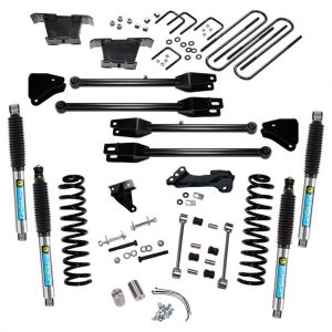 SuperLift 4" Lift Kit For 2008-2010 Ford F-250 and F-350 Super Duty 4WD - Diesel Engine - with a 4-Link Conversion and Bilstein Shocks