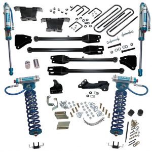 SuperLift 4" Lift Kit For 2011-2016 Ford F-250 and F-350 Super Duty 4WD - with a 4-Link Conversion, King Coilovers and King rear Shocks