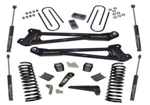 SuperLift 4" Lift Kit For 2013-2018 Ram 3500 4WD - Diesel Engine - Replacement Radius Arms with Superide Shocks