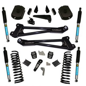 SuperLift 4" Lift Kit For 2014-2018 Dodge Ram 2500 4WD - Diesel Engine - Replacement Radius Arms with Bilstein Shocks