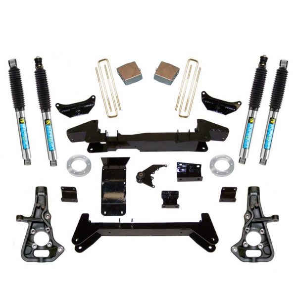 SuperLift 6" Lift Kit For 2001-2008 Chevy Silverado and GMC Sierra 2500HD or 3500 4WD - Knuckle Kit with Bilstein Shocks
