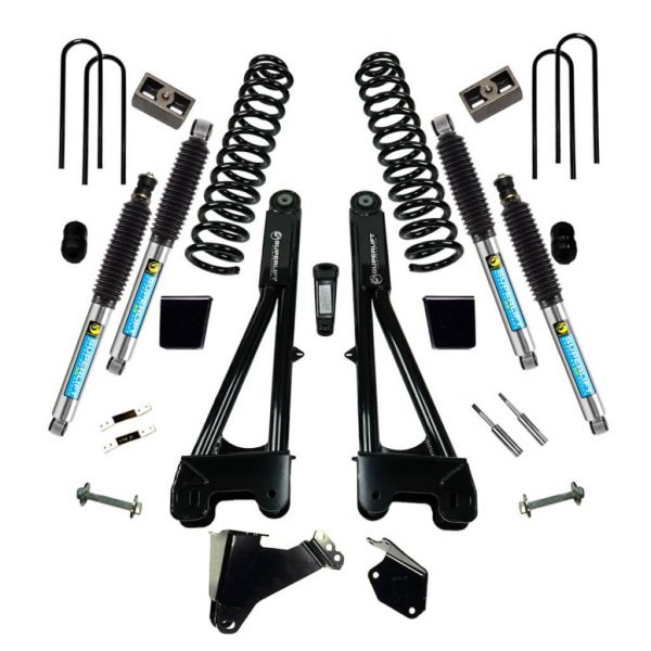 SuperLift 6" Lift Kit For 2005-2007 Ford F-250 and F-350 Super Duty 4WD - Diesel Engine - with Replacement Radius Arms and Bilstein Shocks