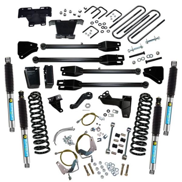 SuperLift 6" Lift Kit For 2008-2010 Ford F-250 and F-350 Super Duty 4WD - Diesel Engine - with a 4-Link Conversion and Bilstein Shocks