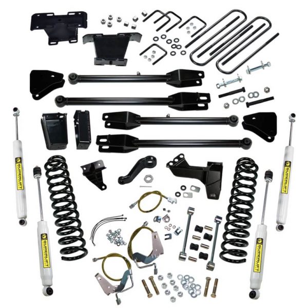 SuperLift 6" Lift Kit For 2008-2010 Ford F-250 and F-350 Super Duty 4WD - Diesel Engine - with a 4-Link Conversion and Superide Shocks