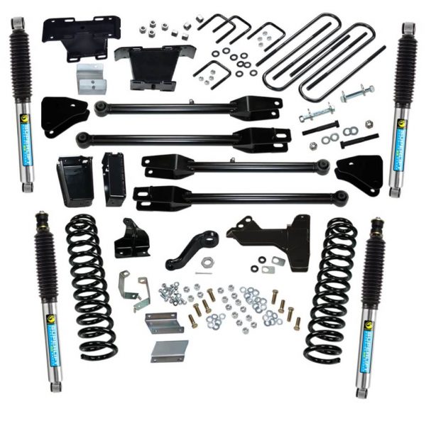SuperLift 6" Lift Kit For 2011-2016 Ford F-250 and F-350 Super Duty 4WD - Diesel Engine - with a 4-Link Conversion and Bilstein Shocks