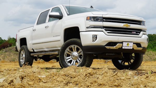 SuperLift 6.5" Lift Kit For 2014-2016 Chevy Silverado and GMC Sierra 1500 4WD with Cast Steel Control Arms - with Bilstein Rear Shocks