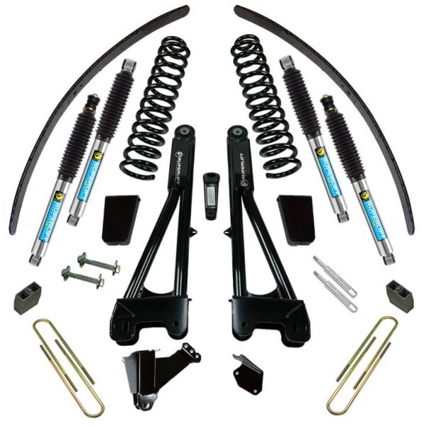 SuperLift 8" Lift Kit For 2005-2007 Ford F-250 and F-350 Super Duty 4WD - Diesel Engine - with Replacement Radius Arms and Bilstein Shocks